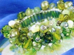 Hallazgos flexibles de pulsera ""Cha Cha"" con cuentas - oro o plata, 1,2 o 3 filas - Imagen 1 de 15