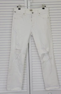 Jeans COH Emerson Slim Boyfriend al ginocchio in Fracture Destroy Bianco - Taglia 25 - Foto 1 di 15