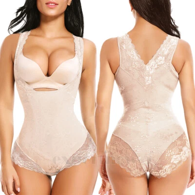 Mujer Cuerpo Completo Modelador Cintura Entrenador Control Abdomen Lencería Prendas Moldeadoras Body Foto 1 de 4