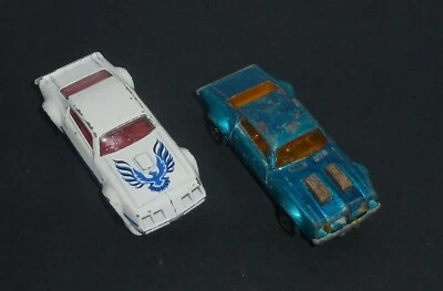 MATCHBOX VINTAGE SUPERFAST 1975 1979 JUEGO DE 2 PONTIAC FIREBIRD BLANCO AZUL SUELTO Foto 1 de 4