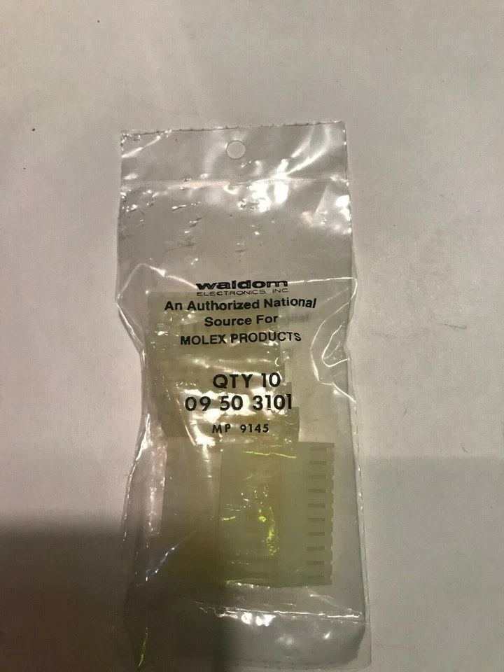 CANTIDAD (40) 09-50-3101 MOLEX 10 POSICIONES CRIMPADO CARCASA CONECTORES 4 bolsas de 10 Foto 1 de 1