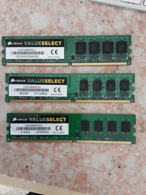 CORSAIR 2GB MEMORIA RAM DDR2 800MHZ PC2-6400 VS2GB800D2  - Immagine 1 di 2