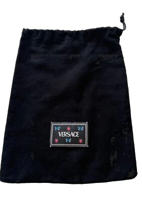 VERSACE LA VACANZA DUST BAG BUTTERFLIES Black 10.5x14” - Image 1 of 2