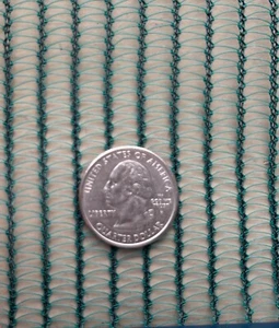 30% MONO Knit GREEN Shade Cloth PLAIN or w/ Tape & Grommets 2' O/C - Picture 1 of 12
