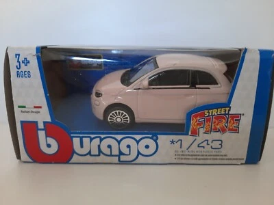 Modellino Statico Fiat 500e (2021) BBurago Auto Rosa Scala 1:43 - Immagine 1 di 2