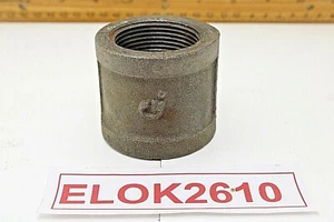 1-1/4" NPT Black Iron Straight Coupling Fitting Pipe Brand New - Picture 1 of 4