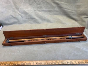 ANTIQUE 26" BEAM COMPASS ASTON MANDER 1917. NICE CASE - Picture 1 of 7