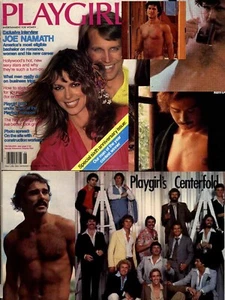PLAYGIRL 6-79 HEFNER NAMATH HAIRY KEN DEROSE CENTERFOLD REUNION! JUNE 1979 FEA - Picture 1 of 2