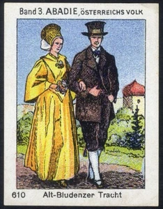 ABADIE Zigarettenpapiere POSTERMARKE Österreicher im Kostüm 1932 Österreich - Bild 1 von 2