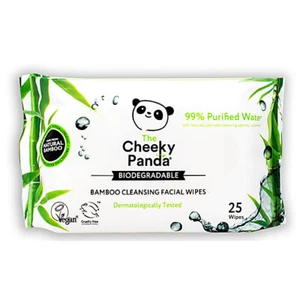 The Cheeky Panda 100% Bamboo Facial Cleansing Wipes Unscented 25 Wipes - Picture 1 of 1
