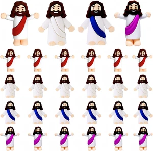 24 Pcs Little Jesus Figures Mini Jesus Toys to Hide and Seek Religious Gifts for - Picture 1 of 12