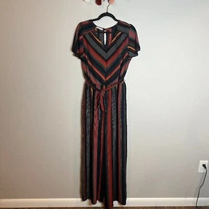 Maurices dark striped jumpsuit - Picture 1 of 5