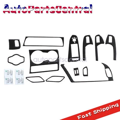 Juego de 13 piezas de cubierta interior completo de fibra de carbono para Audi A4 Base Sedán 2014 Foto 1 de 4