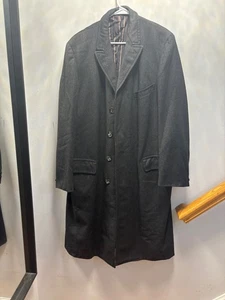 Chipp New York Herren langer grauer Wollmantel mit Futter - Bild 1 von 11
