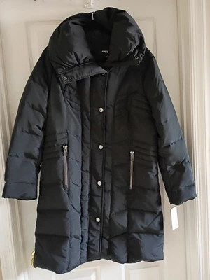 Long Kenneth Cole Winter Jacket.  Feathers And Down.  Long.  Size Women's L - Image 1 of 4