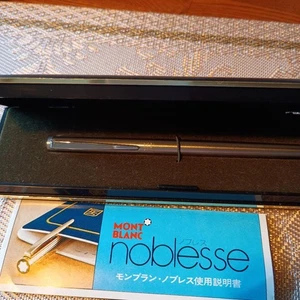 MONT BLANC Noblesse Silber Edelstahl Füllfederhalter mit Box aus Japan Neu - Bild 1 von 12
