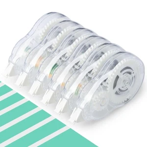 6 Pack Correction Tape Set, Total 72M/236FT Correction Tape Clear Writing wit... - Picture 1 of 8