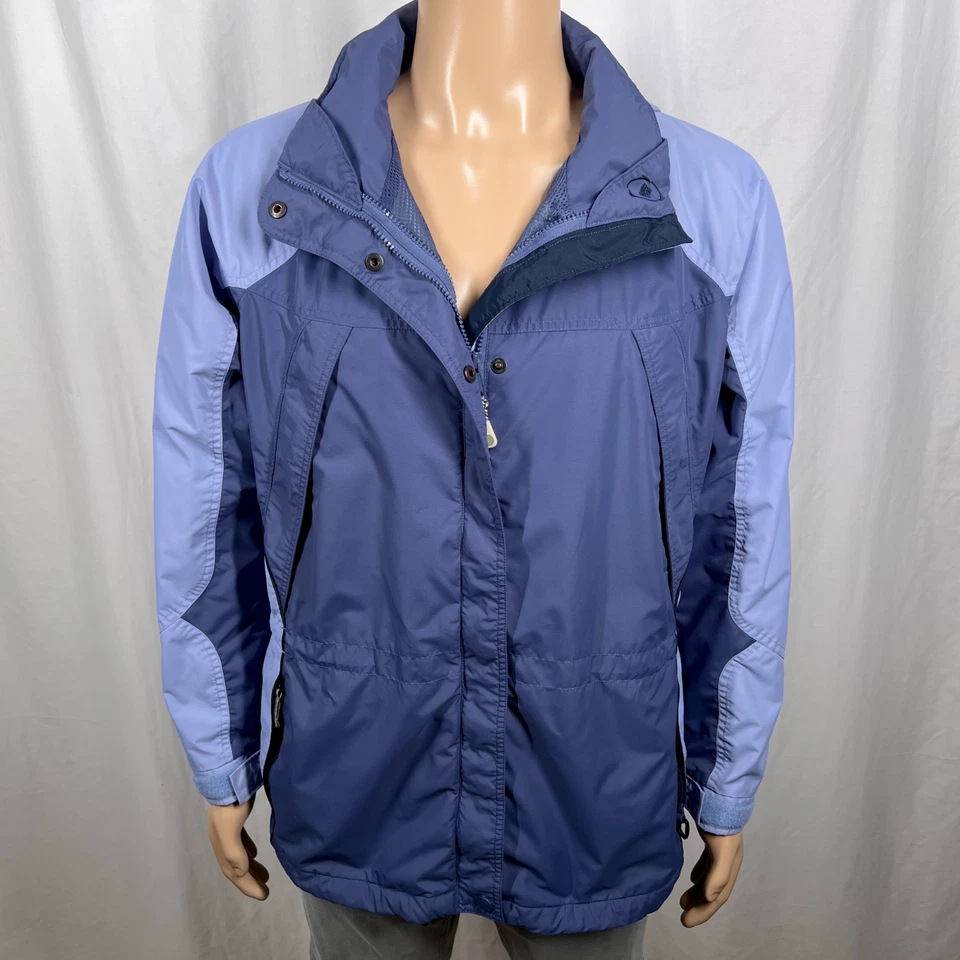 Vintage Columbia Women XL Blue Interchange Hooded Weather-Resistant Shell Jacket - Image 1 of 4