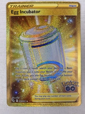 Egg Incubator 087/078 Pokémon GO Gold Secret Rare Holo Full Art Trainer NM - Image 1 of 2