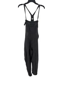 Aerie Women's Charcoal Gray Lightweight Rolled Leg Overalls Jumpsuit Size Large - Picture 1 of 6
