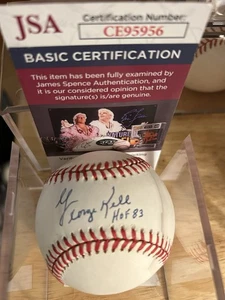 George Kell signierter ROA Baseball mit HOF Insc - JSA COA CE95956 - Bild 1 von 1