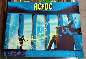 AC/DC CONCERT Lithograph Poster 2025 Power PWR Up Landover MD 5-21-25, #600/682 - Picture 1 of 5