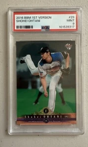 PSA9 Rookie 2016 BBM 1st Version Shohei Ohtani #29 Japanese Nippon Ham Fighters - Picture 1 of 2
