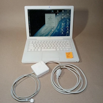 Apple MacBook A1181 13" 2GHz 1GB RAM OSX10.5.8 w/ Charger & MS Office Bundle - Image 1 of 4