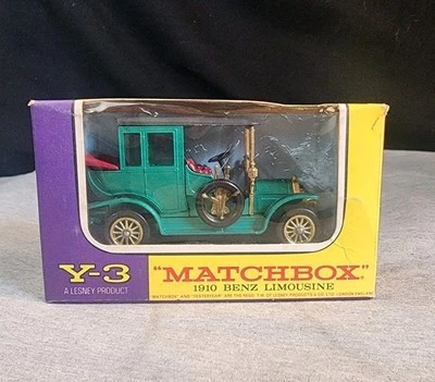 Lesney Y-3 Matchbox 1910 Benz Limousine Models of Yesteryear 54:1 Purple Box - Image 1 of 4