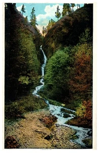 WahKeeNa Falls Columbia Highway Oregon Vintage Scenic Waterfall Postcard - Picture 1 of 2