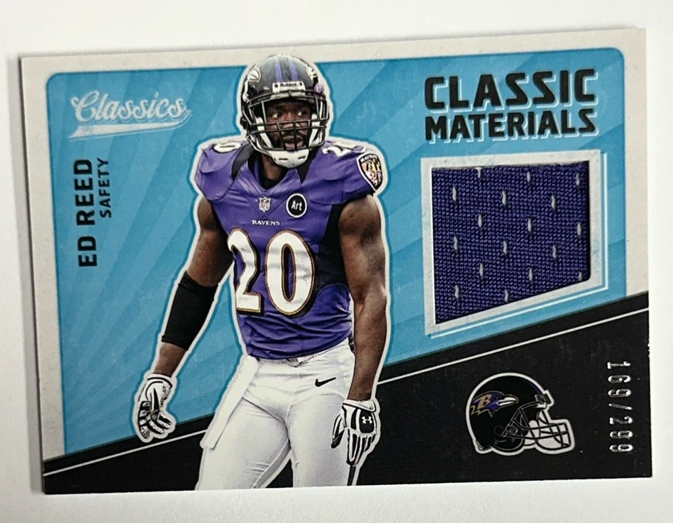 2017 Panini Classics Classic Materials Ed Reed Relic 169/299 - Image 1 of 4