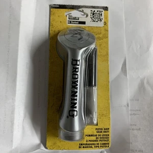 Browning Automotive Pistol Grip Gear Shifter Knob Silver In Color - Picture 1 of 2