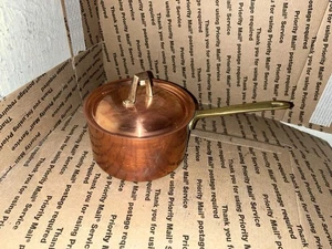 Vintage Paul Revere 1801 Signature Copper 1Qt Covered Saucepan w/ Lid - Picture 1 of 6