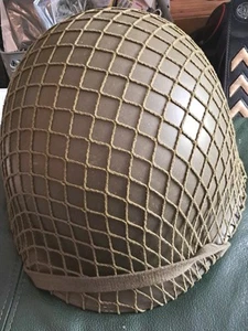 A Post WW2 M1 Euro-clone M51 Belgium Steel Helmet Liner Large Band Of Brothers - Picture 1 of 14