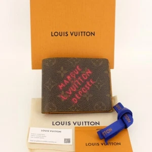 LOUIS VUITTON Portefeuille Multiple Monogram Dust Canvas wallet M11716 F/S - Picture 1 of 9