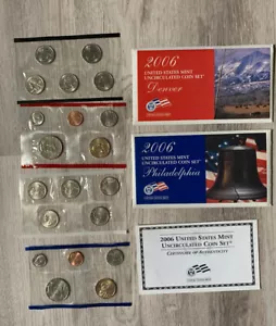2006 PHILADELPHIA & DENVER US Mint SETS Original Government Packaging COA - Picture 1 of 7