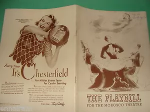 Noel Coward Blithe Spirit 1942 NY Peggy Wood Clifton Webb Spielzettel - Bild 1 von 2
