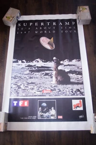 SUPERTRAMP ABOUT TIME CONCERT French Vintage Music Poster Original 1997 - Picture 1 of 7