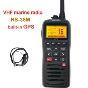 Recent RS-38M IPX7 Hand-Held VHF Marine Walkie Talkie Portable Two-Way Radio - Picture 1 of 6