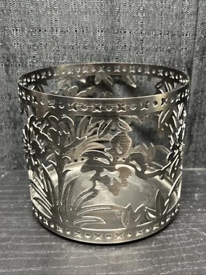 Bath & Body Works 3 Mechas Candelabro Manga Slatkin Gris Metal Flor Tropical Foto 1 de 4