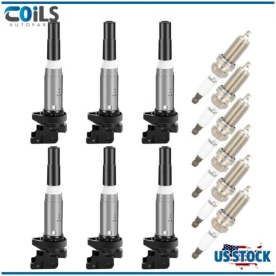6 bobinas de encendido y bujías para BMW 2015 X1 2013-2017 X3 2012-2015 Z4 2,0 L l4 Foto 1 de 4