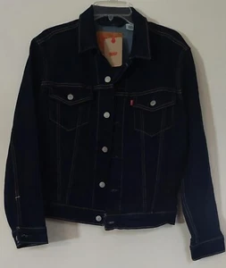 Levi's Trucker Jacket Men's XS Unisex Jean Denim Indigo Blue New Tags Y2K 90's - Picture 1 of 10