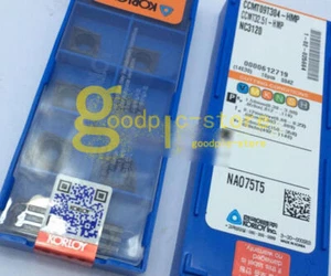 10pcs Korloy CCMT09T304-HMP NC3120 Carbide Insert - Picture 1 of 1