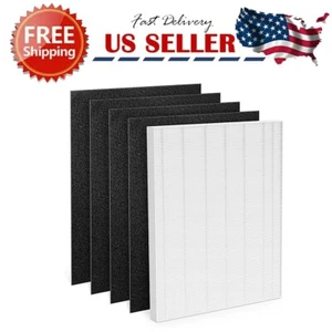 True HEPA + Carbon Filter Set for Winix 115115 PlasmaWave 5000B Air Purifier - Picture 1 of 6