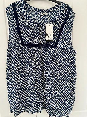 BHS BNWT Navy Sleeveless Top - Image 1 of 4