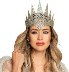 Boland Adults Tiara Crown With Elastic Ice Queen Fairytale Fancy Dress - Picture 1 of 3