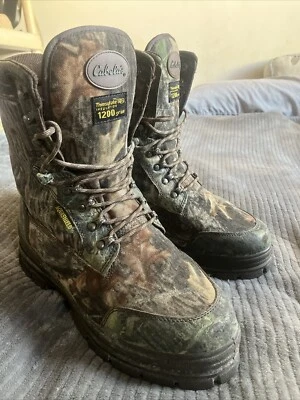 Botas de Caza Cabelas Realtree Camo 812717 Aquashield Thinsulate 1200 Gramos 11 M Foto 1 de 4