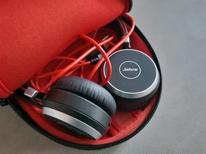 Jabra Evolve 65 Wireless On-Ear Headset - Black Great condition - Afbeelding 1 van 7