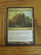 1x Ancient Ziggurat, LP, Conflux, Modern Humans EDH Commander Creature Land