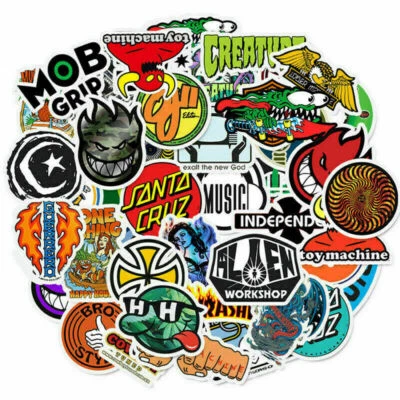 New 50Pcs Sticker Pack Bomb Vinyl Graffiti Decals Dope Skateboard Luggage - Image 1 of 4